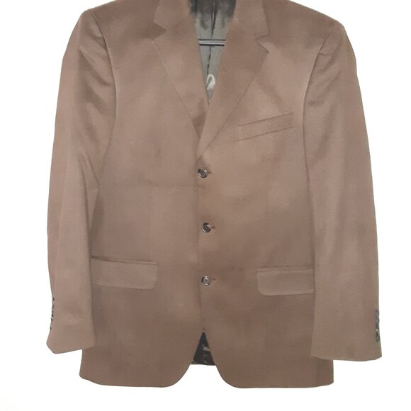 3-Button Blazer * 40R * Andrew Fezza * Fully Lined * Soft, Suede- like, Moleskin - Picture 10 of 13